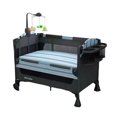 Imagen 1 del producto Cuna Colecho Corral Mecedora 4 en 1 Lubabycas Azul