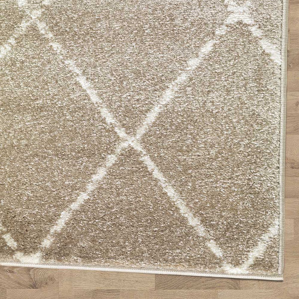 Alfombra de Pasillo Modalfo Florida Beige 70 x 230 cm
