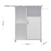 Mueble Auxiliar Home Mobili Ferpa 1 Puerta Blanco