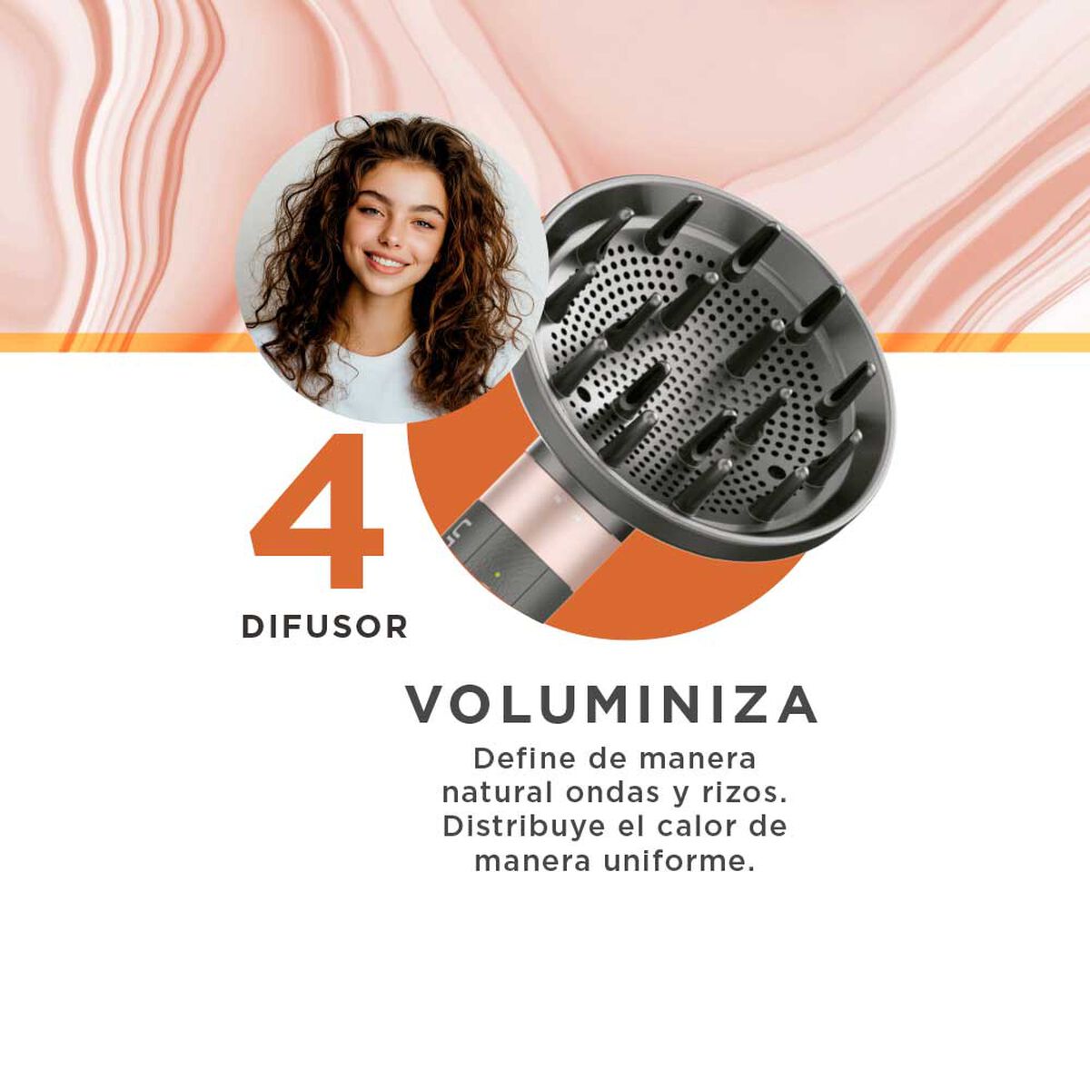 Cepillo Secador Multistyler Vibrance UniQ 8 en 1 Gama Italy