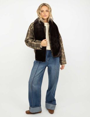 Imagen 2 del producto Chaqueta Tártan Mujer Icono Verde