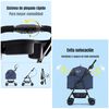 Coche para Mascota LuBabycas Paws Rosado