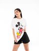 Polera Con Dibujo Animado Oversized Manga Corta Mujer Icono