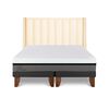 Cama Europea CIC Base Dividida 2 Plazas Balance + Respaldo Panaro