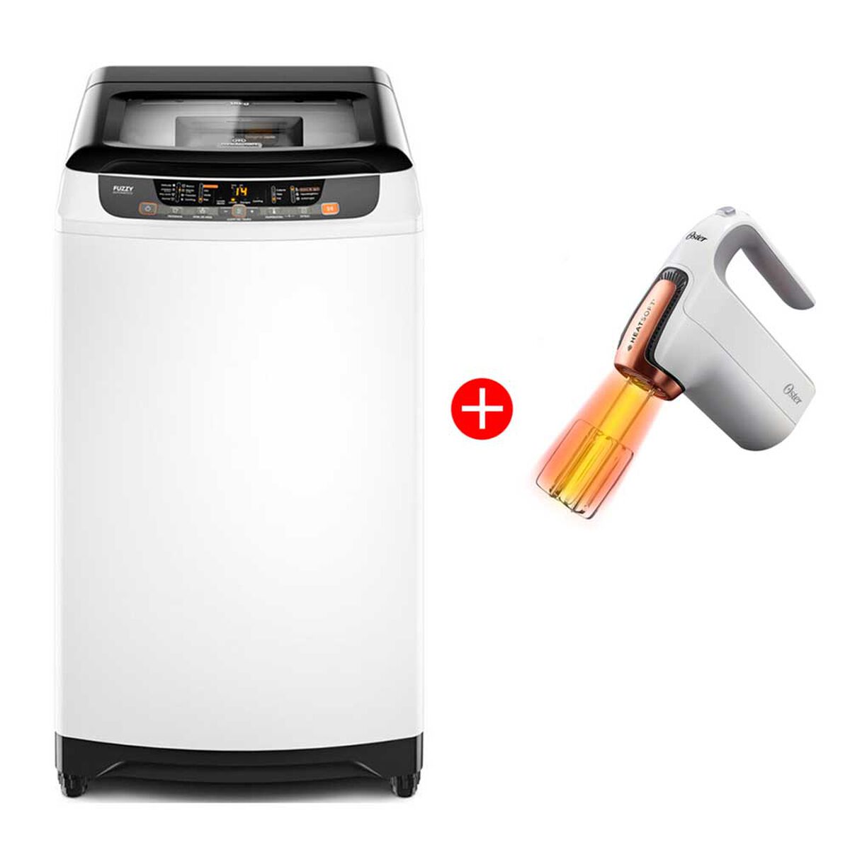 Combo Lavadora Automática Mademsa 18 BZG 18 kg. + Batidora Oster HeatSoft