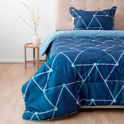 Plumón Doral 1,5 Plazas Senses Azul y Celeste