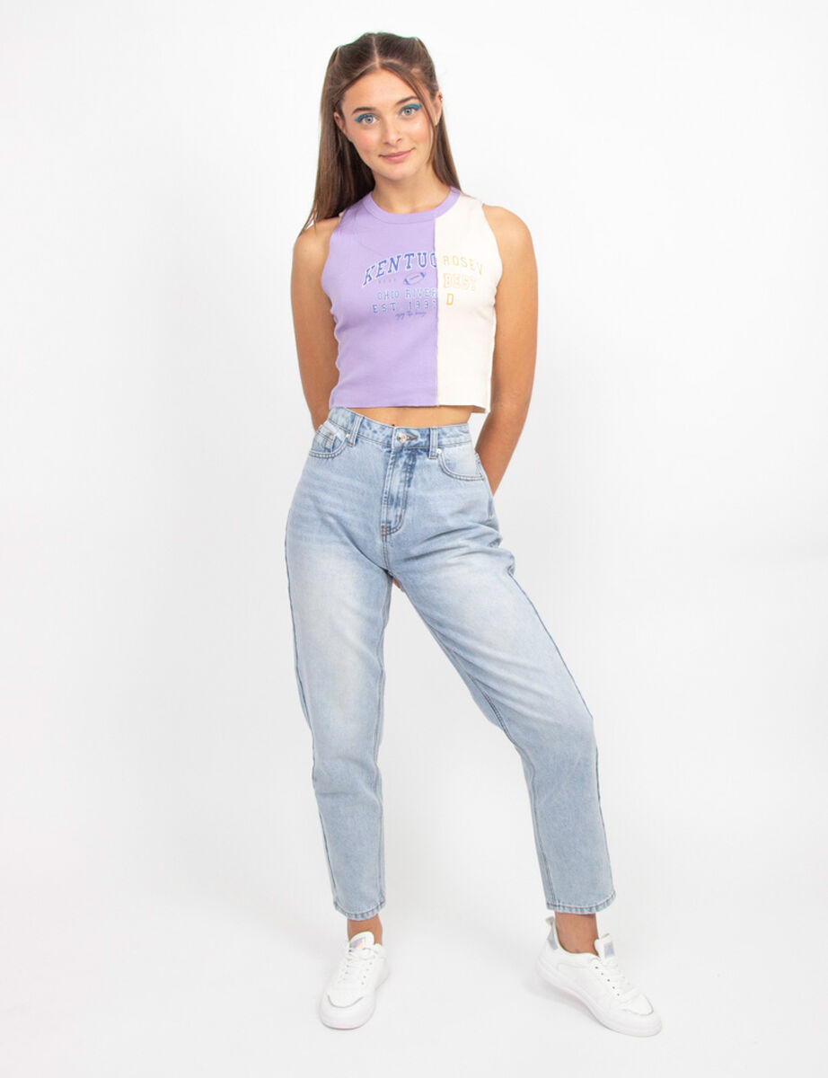 Jeans Mom Tiro Alto Mujer Icono