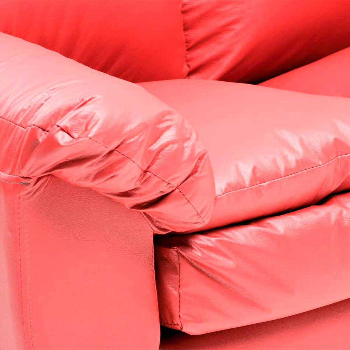 Sof&aacute; Cabsur Galicia 3 Cuerpos PU Rojo