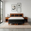 Cama Europea Latam Home 2 Plazas New Top Negro + Maderas Altair