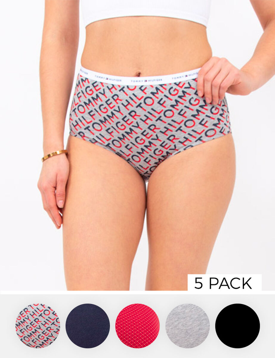 Pack 5 Calzones Pantaletas Mujer Tommy Hilfiger