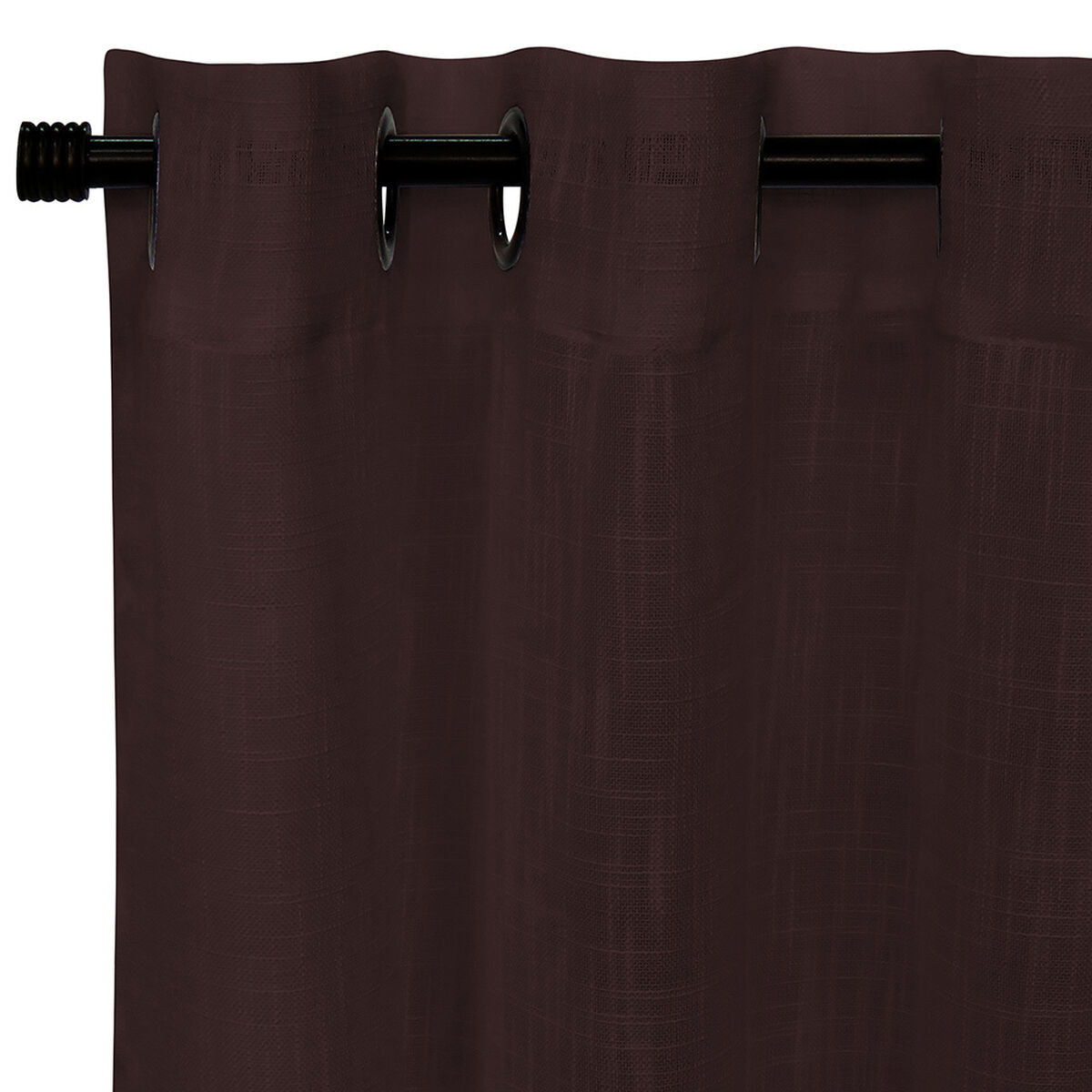 Cortinas Velo Lino 140X220 Cm Café