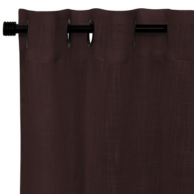 Cortinas Velo Lino 140X220 Cm Café