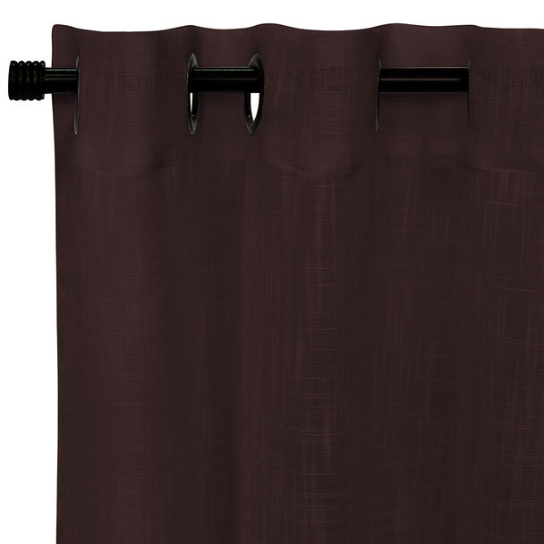 Cortinas Velo Lino 140X220 Cm Café