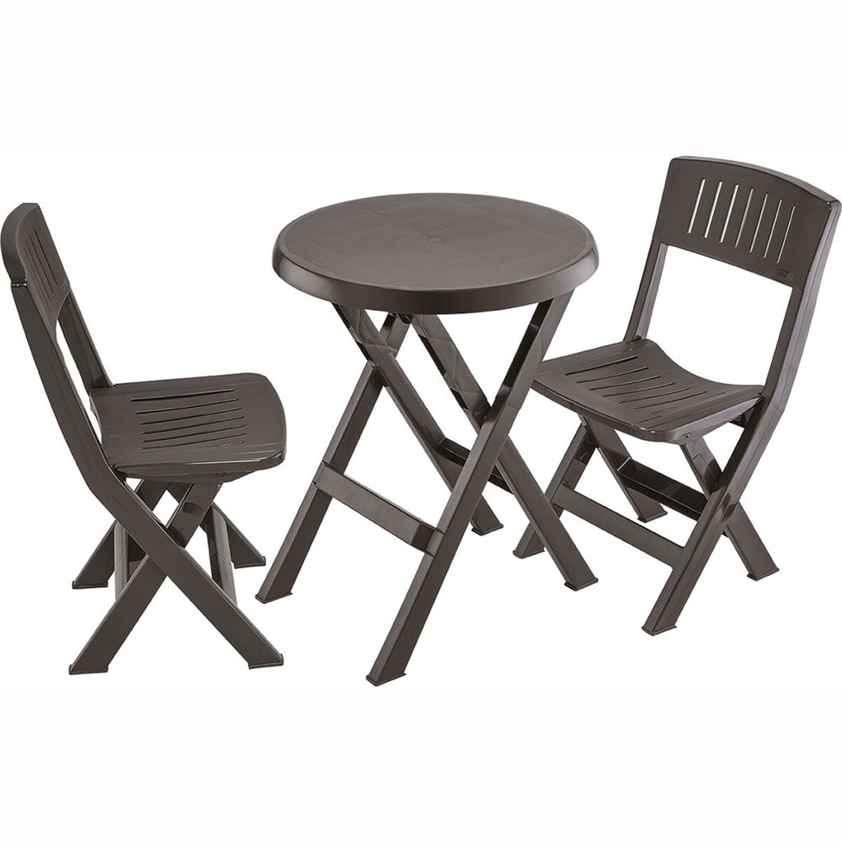 Set de Terraza Rimax Plegable 2 Sillas Wengue
