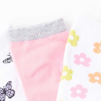 Imagen 2 del producto Pack 3 Calcetines Mujer Icono Blanco