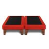 Base Europea Dividida Latam Home 2 Plazas Zen PU Rojo