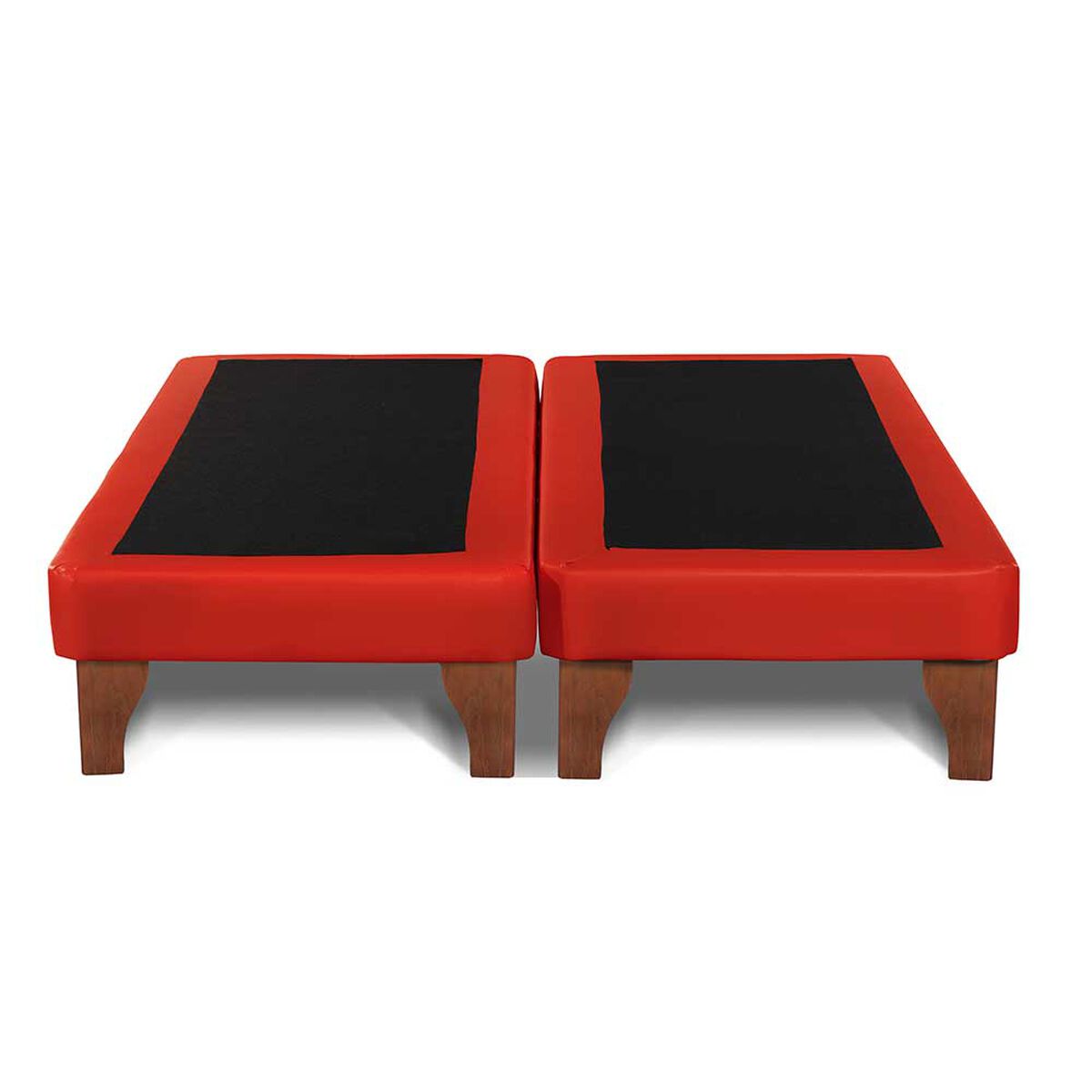 Base Europea Dividida Latam Home 2 Plazas Zen PU Rojo