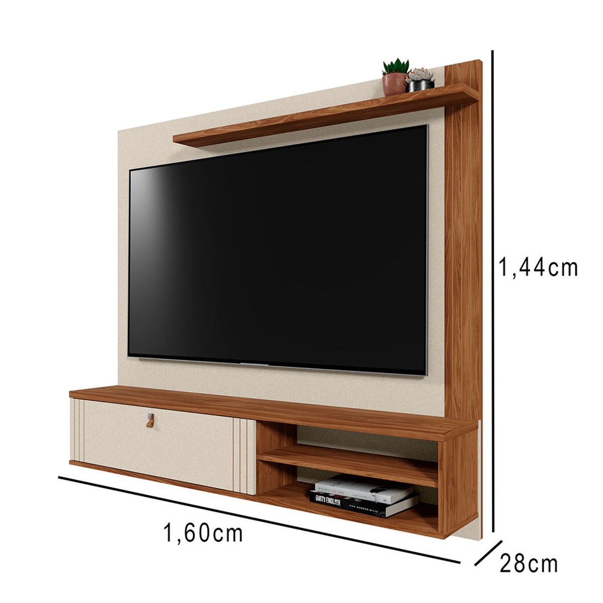 Panel TV Vekkahome Laredo 65" Pulgadas Beige