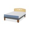 Cama Europea CIC 2 Plazas Excellence + Respaldo Gales Mostaza