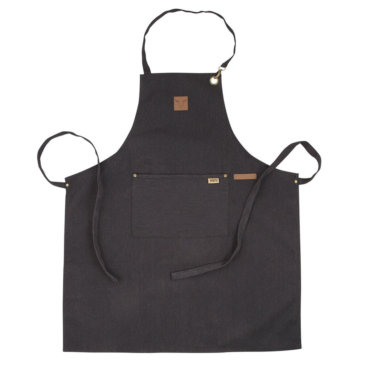 Set Parrillero Wayu Cuchillo Carnicero + Hacha + Delantal + Guante Pro + Garra De Oso