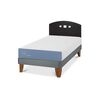 Cama Europea CIC 1,5 Plazas Excellence + Respaldo Gales Negro