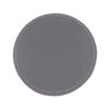 Set 4 Individuales Doral Eco Cuero Redondo 38 cm Gris