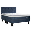 Cama Europea Celta Base Dividida 2 Plazas Dry Comfort + Respaldo