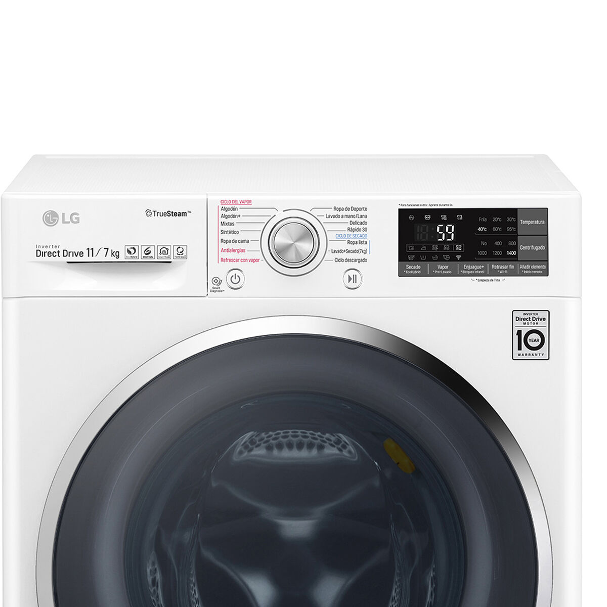 Lavadora Secadora LG WD11WBS6D 11 kg/7 kg