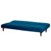 Futón Latam Home Turin Velvet 3 Cuerpos Azul Petróleo