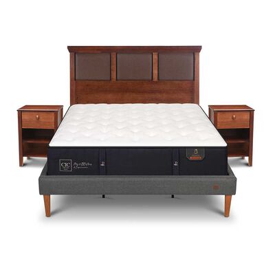 CIC Cama Europea CIC King Premium + Respaldo + Veladores