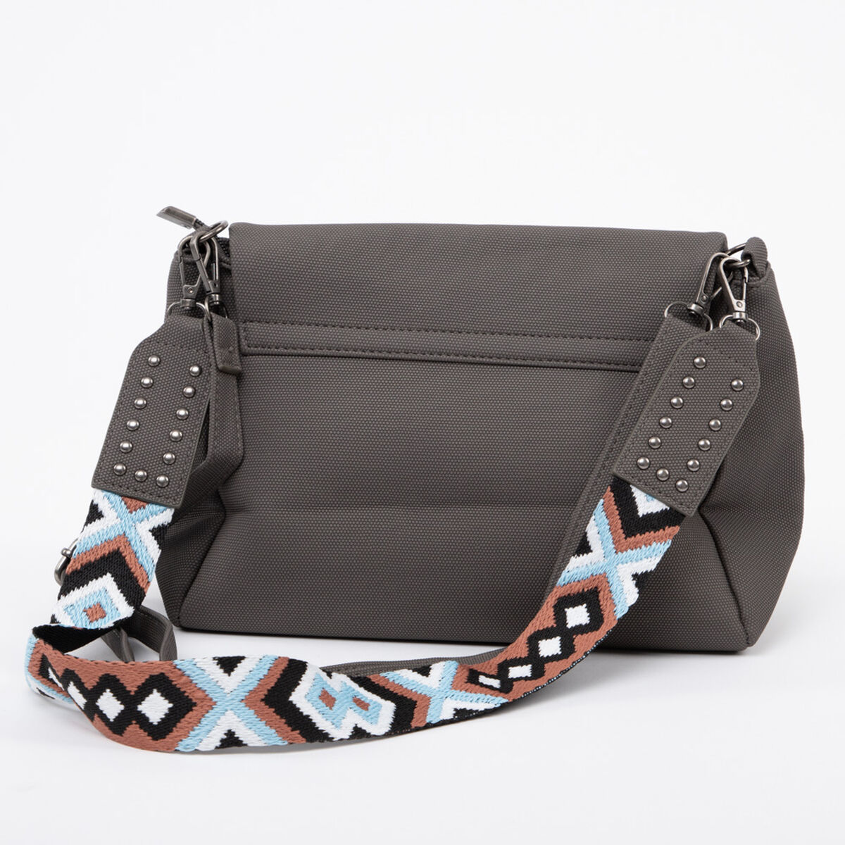 Bolso Ecocuero Gris Alma