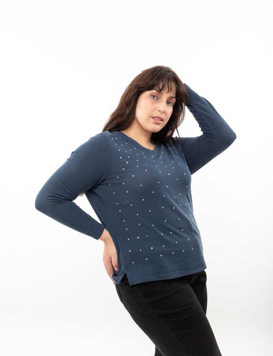 Sweater Con Apliques Mujer Extralindas