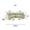 Sofá Seccional Deco Class Oxford 5 Cuerpos Beige