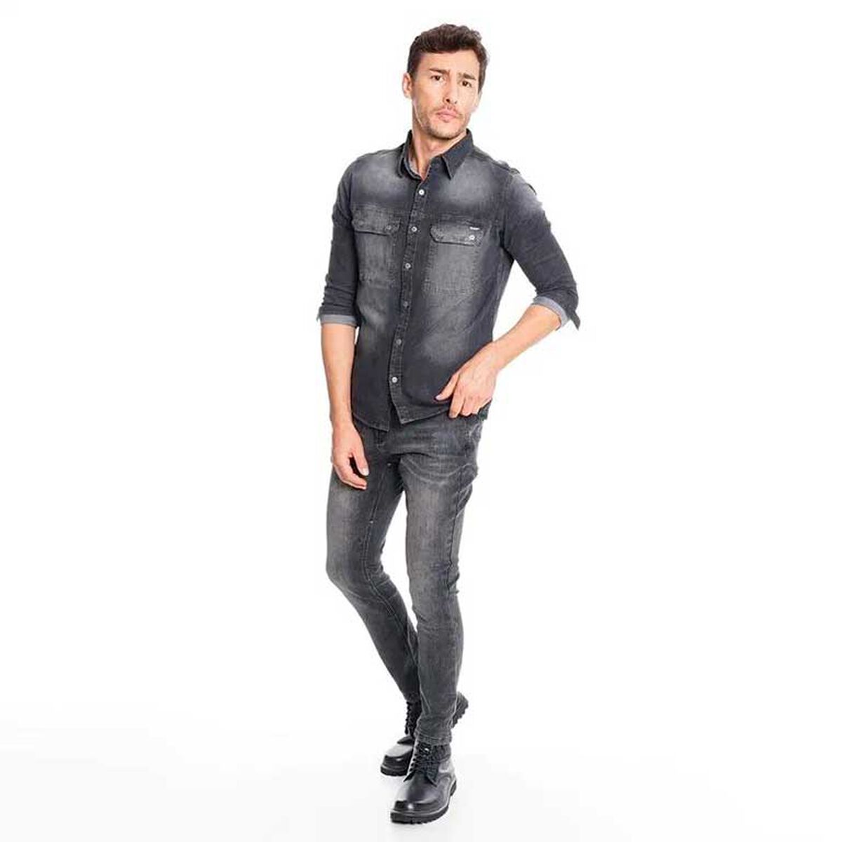 Jeans Skinny Tiro Bajo Hombre Ellus