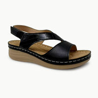 Sandalia Mujer Portman Club Negro