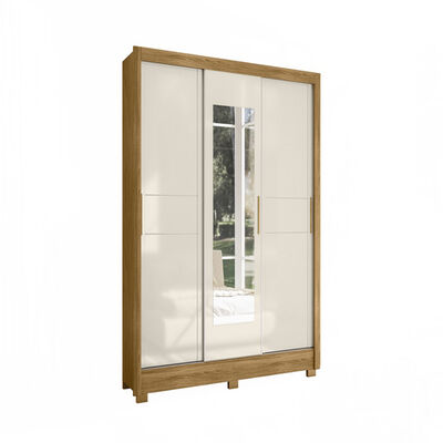 Imagen 1 del producto Closet Di Poretti Bahamas 3 Puertas 2 Cajones Café y Blanco