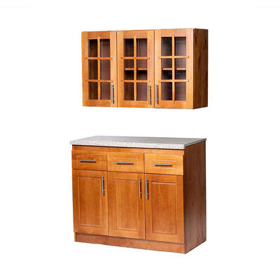 Mueble de Cocina Muebles Hema Berl&iacute;n 6 Puertas 3 Cajones Nogal