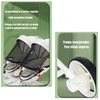 Coche Doble con Mesita de Comer Reclinable Blanco LuBabycas