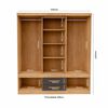 Closet Yardas Alexa 4 Puertas 4 Cajones Freij&oacute; Negro