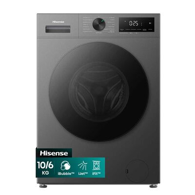 Lavadora Secadora Carga Frontal Hisense WD1i1041BT 10/6 Kg Titanium