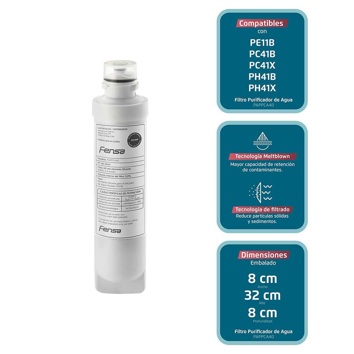 Filtro Purificador de Agua Fensa