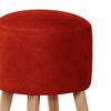 Pouf Latam Home Nantes Cuero Kentucky Rojo