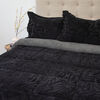 Cubrecama Doral Super King Negro Outboss Sherpa