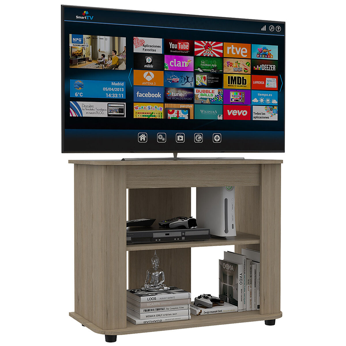 Combo Rack TV 46" + Mesa de Centro Tuhome Optimus 3