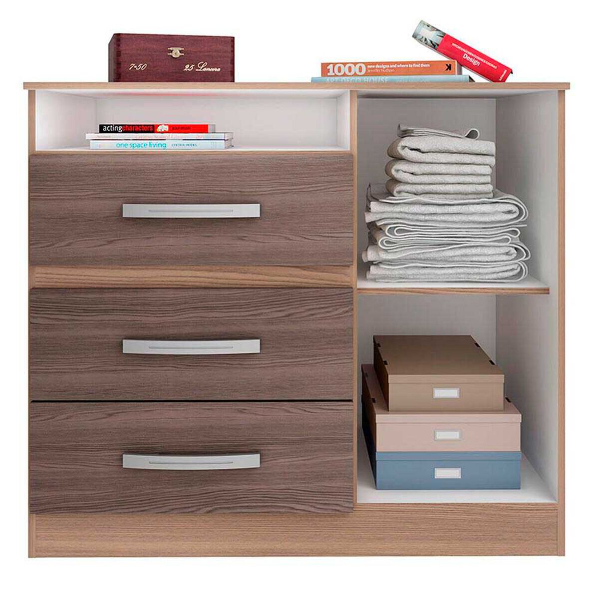 C&oacute;moda Exit Caribe 3 Cajones 1 Puerta