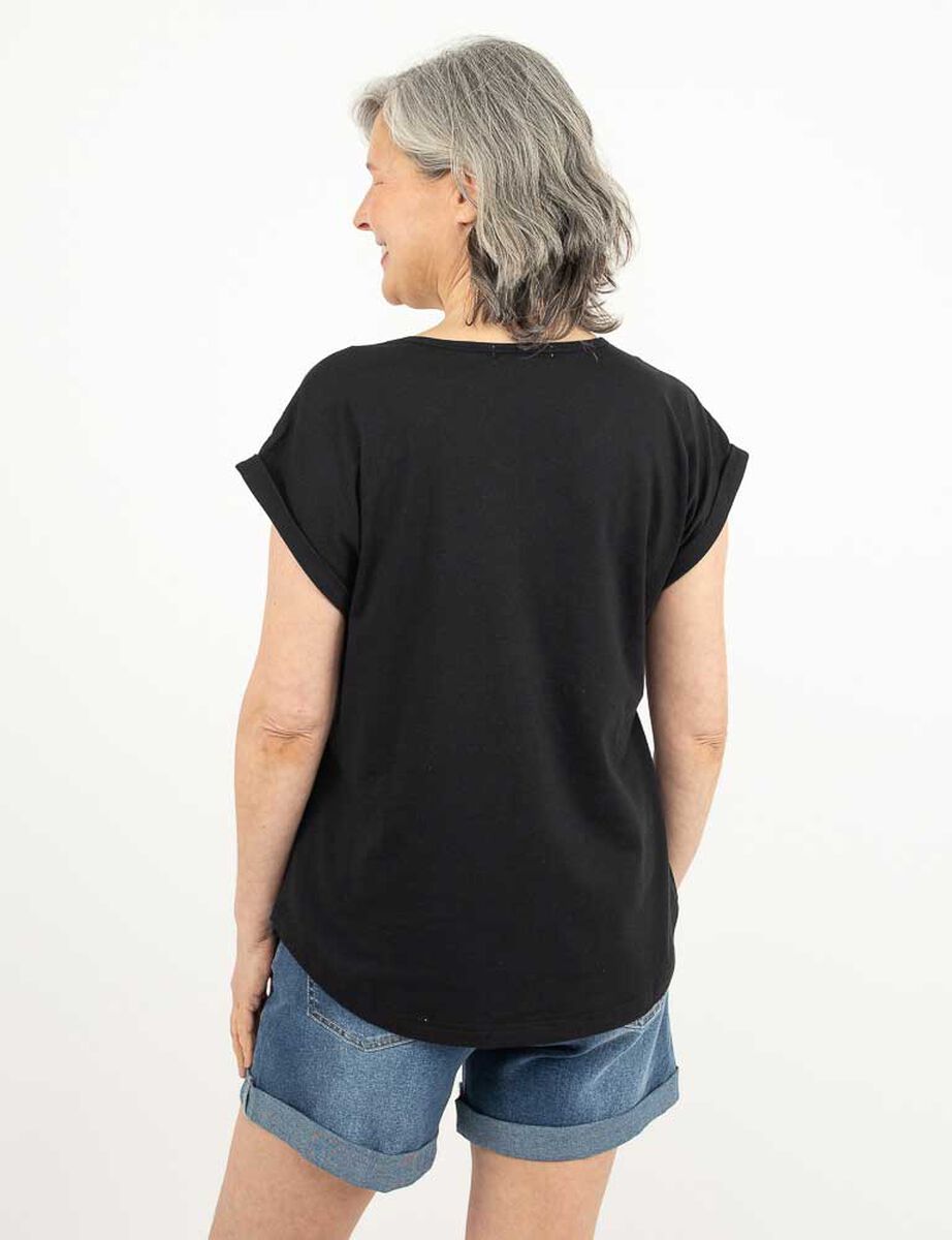 Polera Con Estampado Manga Corta Mujer Portman Club