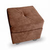 Sof&aacute; Muebles MPR Boston 3 Cuerpos + 2 Pouf Caf&eacute;