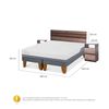 Cama Europea CIC Base Dividida 2 Plazas Excellence Plus + Respaldo + 2 Veladores