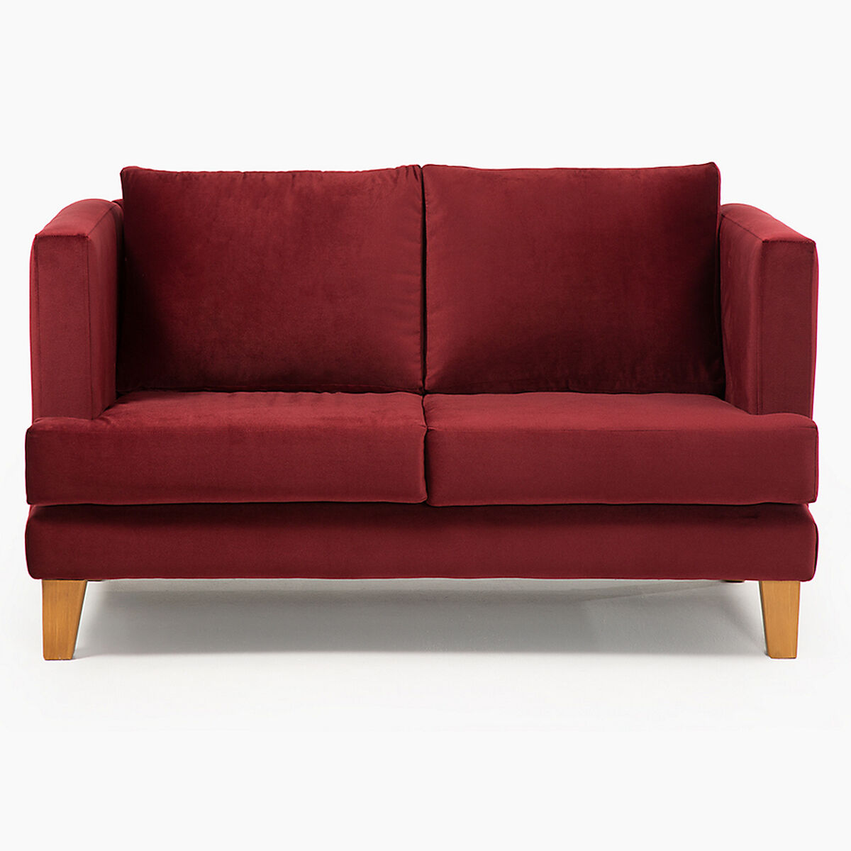 Juego de Living Barra Design Larisa Sofá 2 Cuerpos + Dos Sillones 1 Cuerpo Rojo