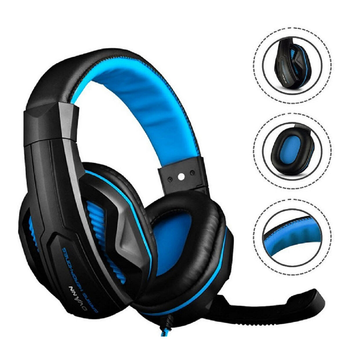 Audífonos Gamer Njoytech Azul 